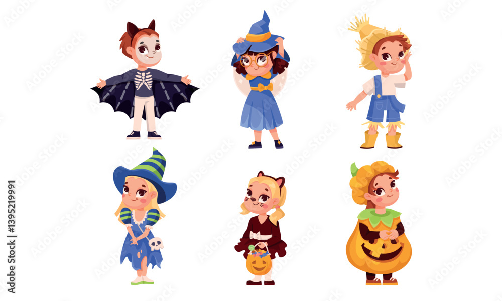 Adorable Pixel Art Halloween Characters Dressed in Costumes for Children to Enjoy Adorable Pixel Art Halloween Characters Dressed in Costumes for Children to Enjoy