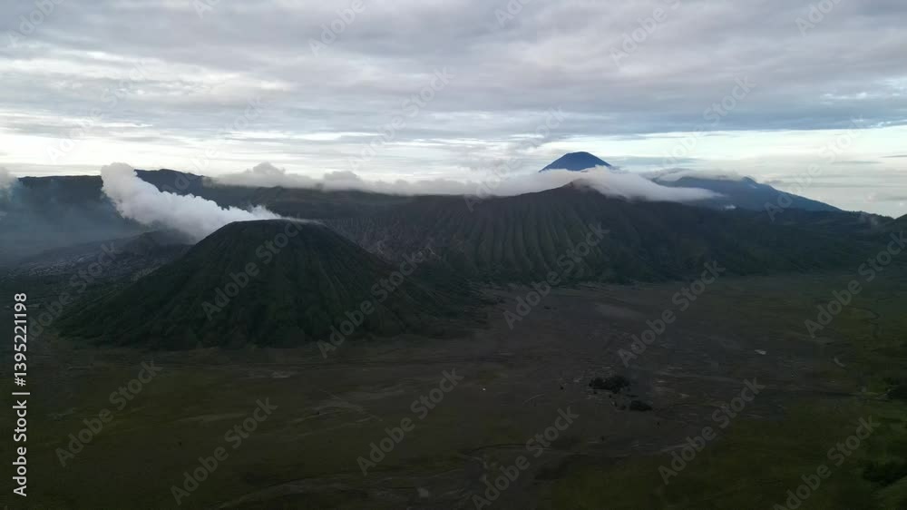 Aerial view of Mount Bromo Tengger Semeru, East Java, Indonesia Aerial view of Mount Bromo Tengger Semeru, East Java, Indonesia