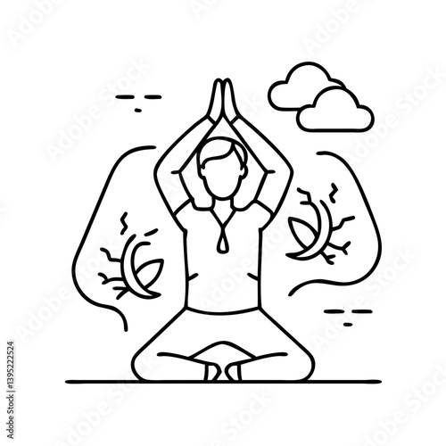 breathing exercise icon icon, breathing exercise icon vector illustration-simple illustration of breathing exercise icon, perfect for breathing exercise icon logos and icons