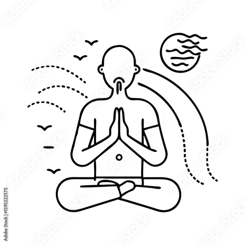 breathing exercise icon icon, breathing exercise icon vector illustration-simple illustration of breathing exercise icon, perfect for breathing exercise icon logos and icons