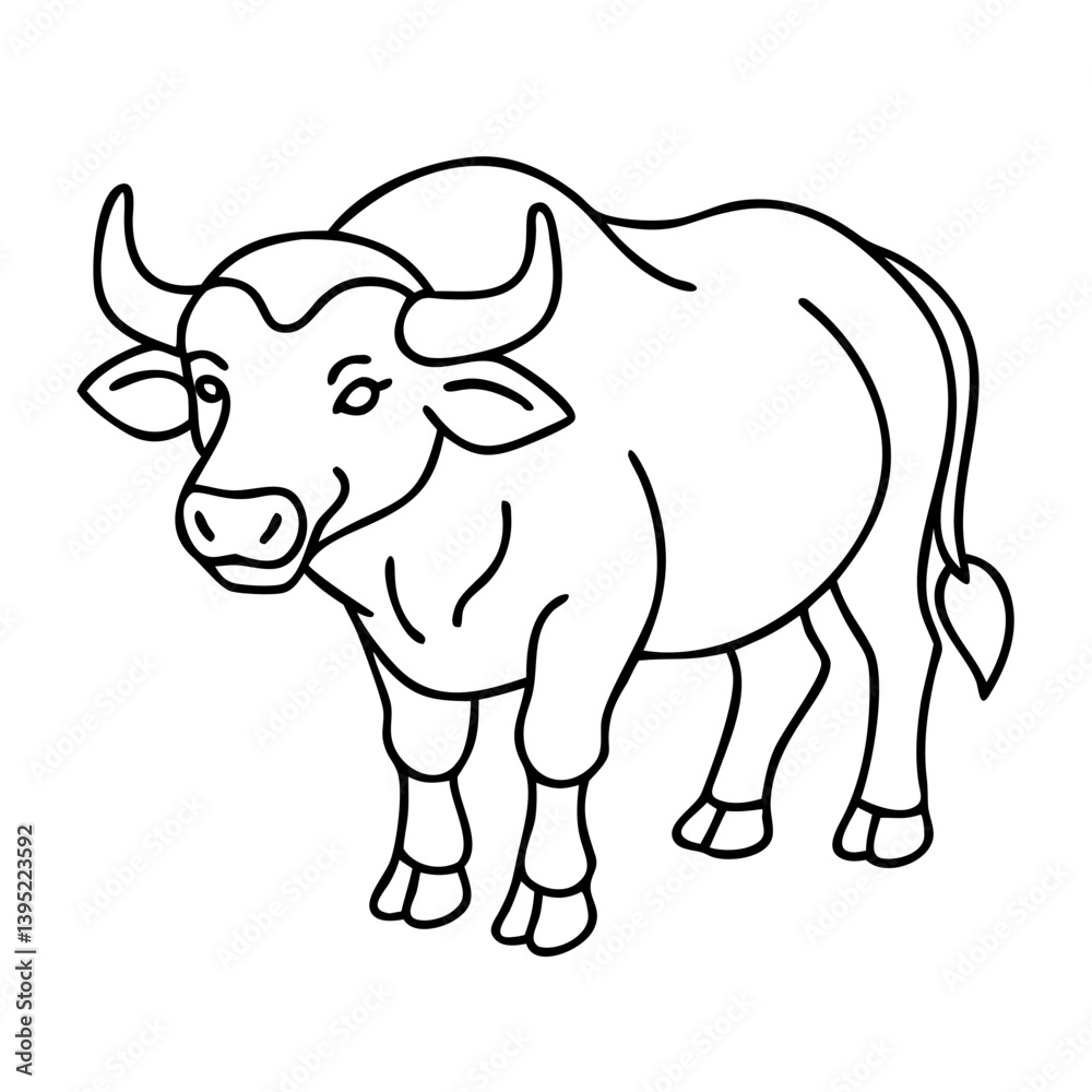 buffalo icon, buffalo vector illustration-simple illustration of buffalo, perfect for buffalo logos and icons buffalo icon, buffalo vector illustration-simple illustration of buffalo, perfect for buffalo logos and icons