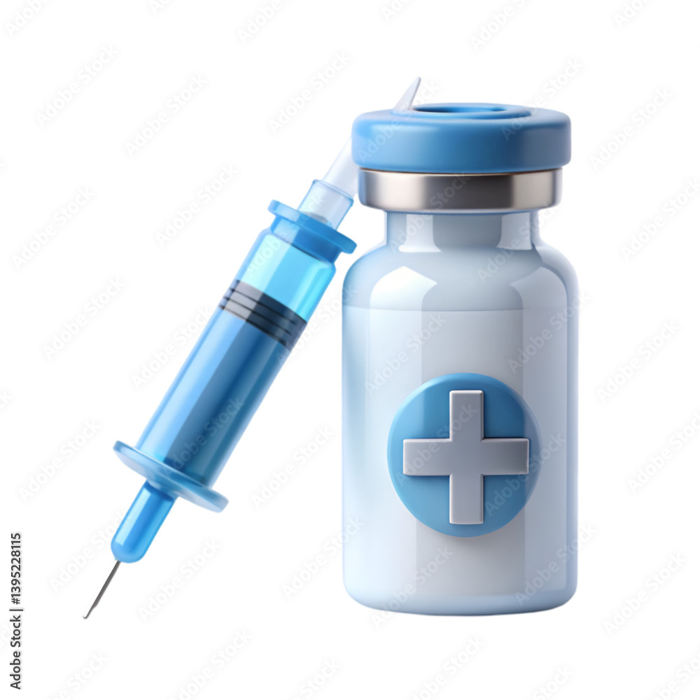 virus arrangement with vaccine bottle and syringe on white background
virus arrangement with vaccine bottle and syringe on white background