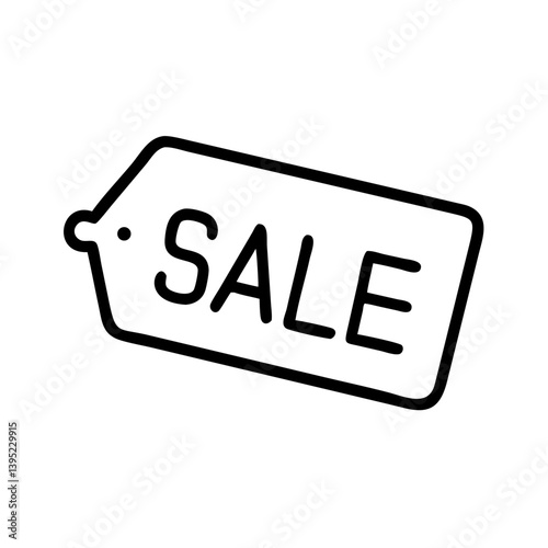 Sale tag icon for promotional discounts  