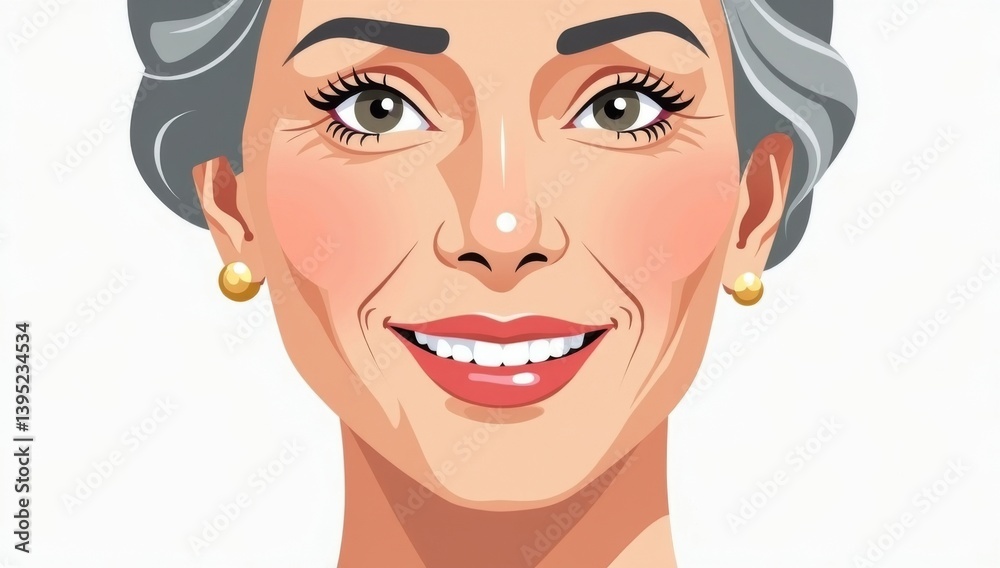 Beautiful gorgeous 50s mid aged mature woman looking at camera isolated on white. Mature old lady close up portrait. Healthy face skin care beauty, middle age skincare cosmetics, cosmetology concept Beautiful gorgeous 50s mid aged mature woman looking at camera isolated on white. Mature old lady close up portrait. Healthy face skin care beauty, middle age skincare cosmetics, cosmetology concept