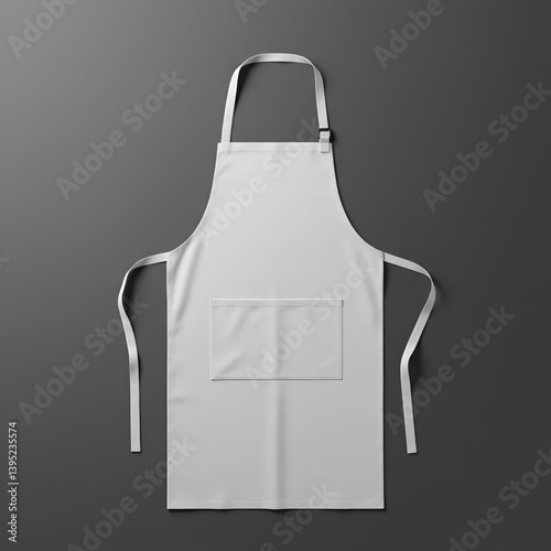 Clean White Apron Mockup  Perfect for Restaurant, Cooking, or Kitchen Branding