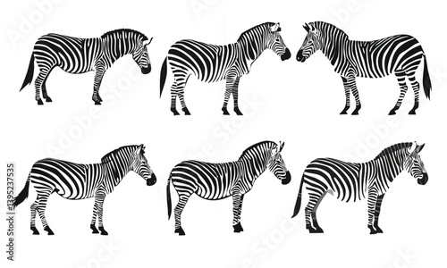 Zebra Silhouette Vector Illustration Perfect for T Shirts Prints and Digital Projects