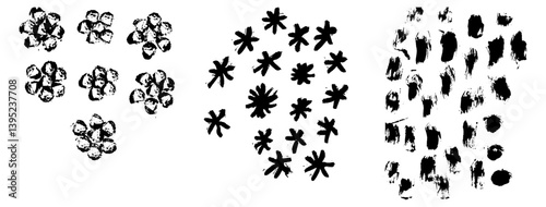 Bold Black Paint Ink Stroke Vector Design