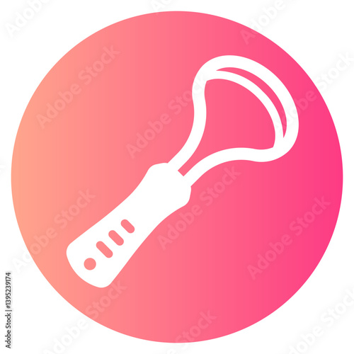 tongue cleaner gradient icon