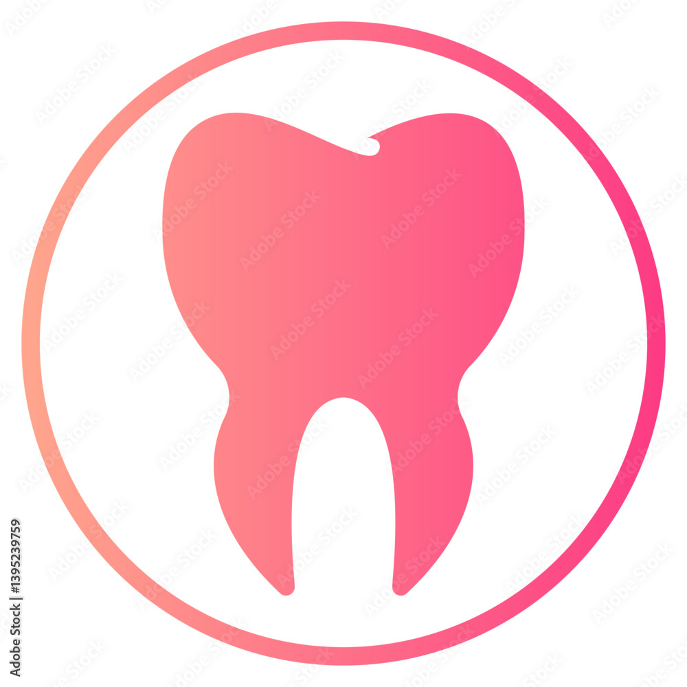 teeth gradient icon teeth gradient icon