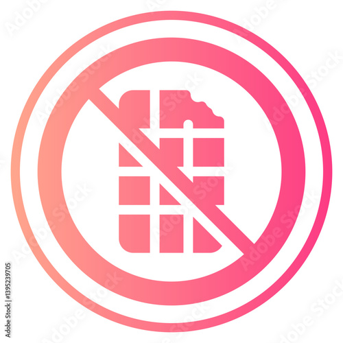 prohibition gradient icon