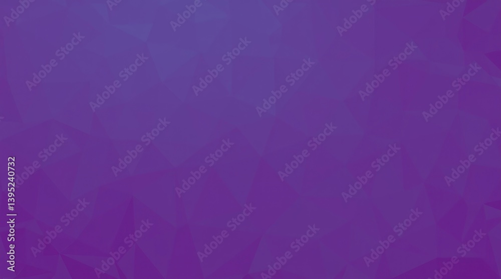 Fototapeta premium Abstract, polygonal, purple, gradient background. A soft, blended, textured design. Various shades of purple meet to create a subtle visual pattern of triangles