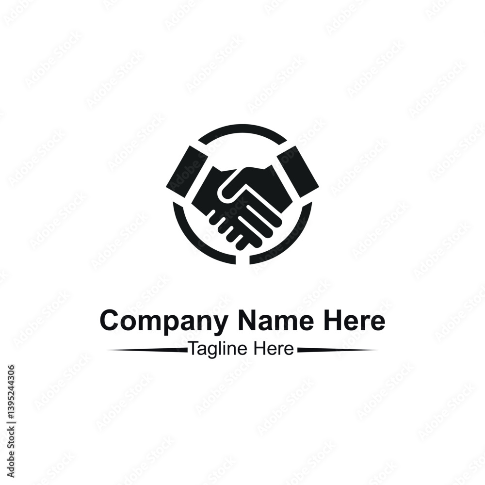 Obraz premium Handshak logo