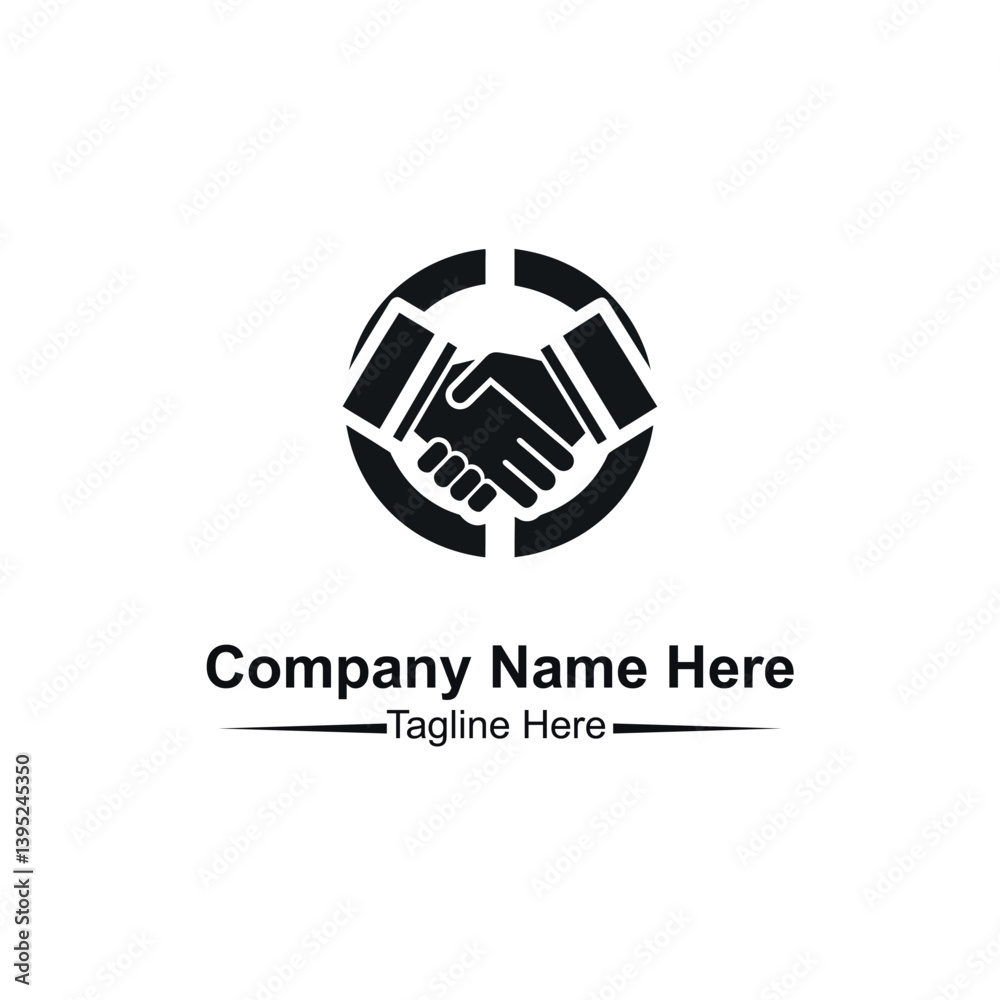 Obraz premium Handshak logo