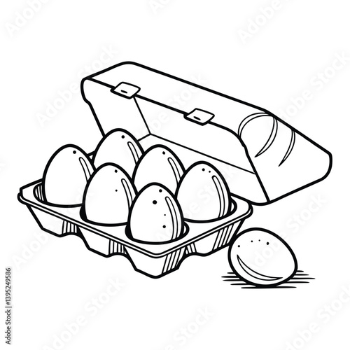 Eggs vector isolated on a white background