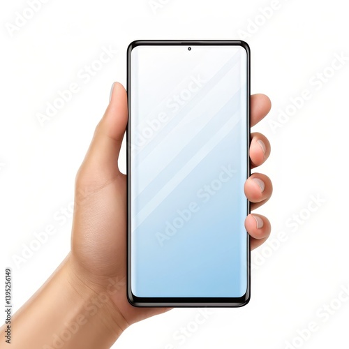 Hand Holding Smartphone Rea...