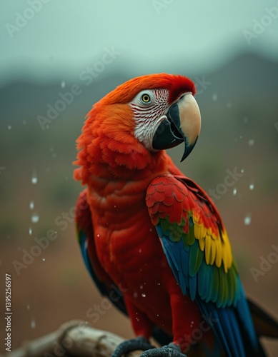 an imaginary, fictional parrot