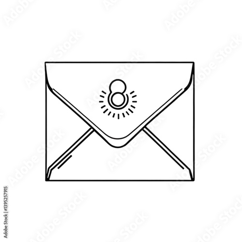 封筒のアイコン｜Mail Notification Icon