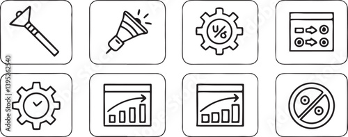 Wallpaper Mural Isolated black motivation line editable icon Vector, black motivation line editable Silhouette,black motivation line editable icon set, black motivation line editable for logo,color black Torontodigital.ca