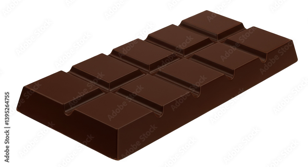 A close-up view of a chocolate bar showcasing its smooth texture and design A close-up view of a chocolate bar showcasing its smooth texture and design