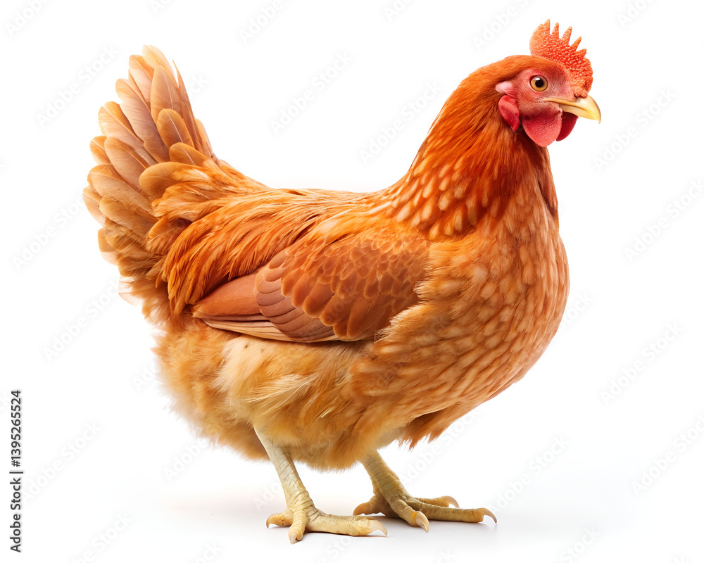 Fototapeta premium chicken isolated on white background