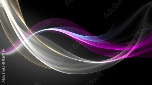 abstract light smoke wave background