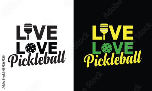 Sports Pickleball Tshirt Design Typography. Use for Shirts, mugs, stickers, etc.