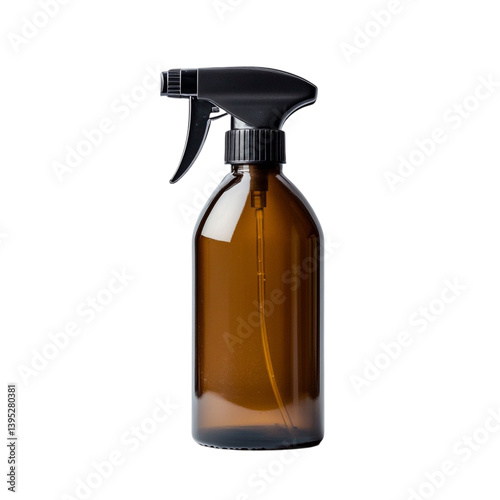 Amber glass spray bottle clean and simple design