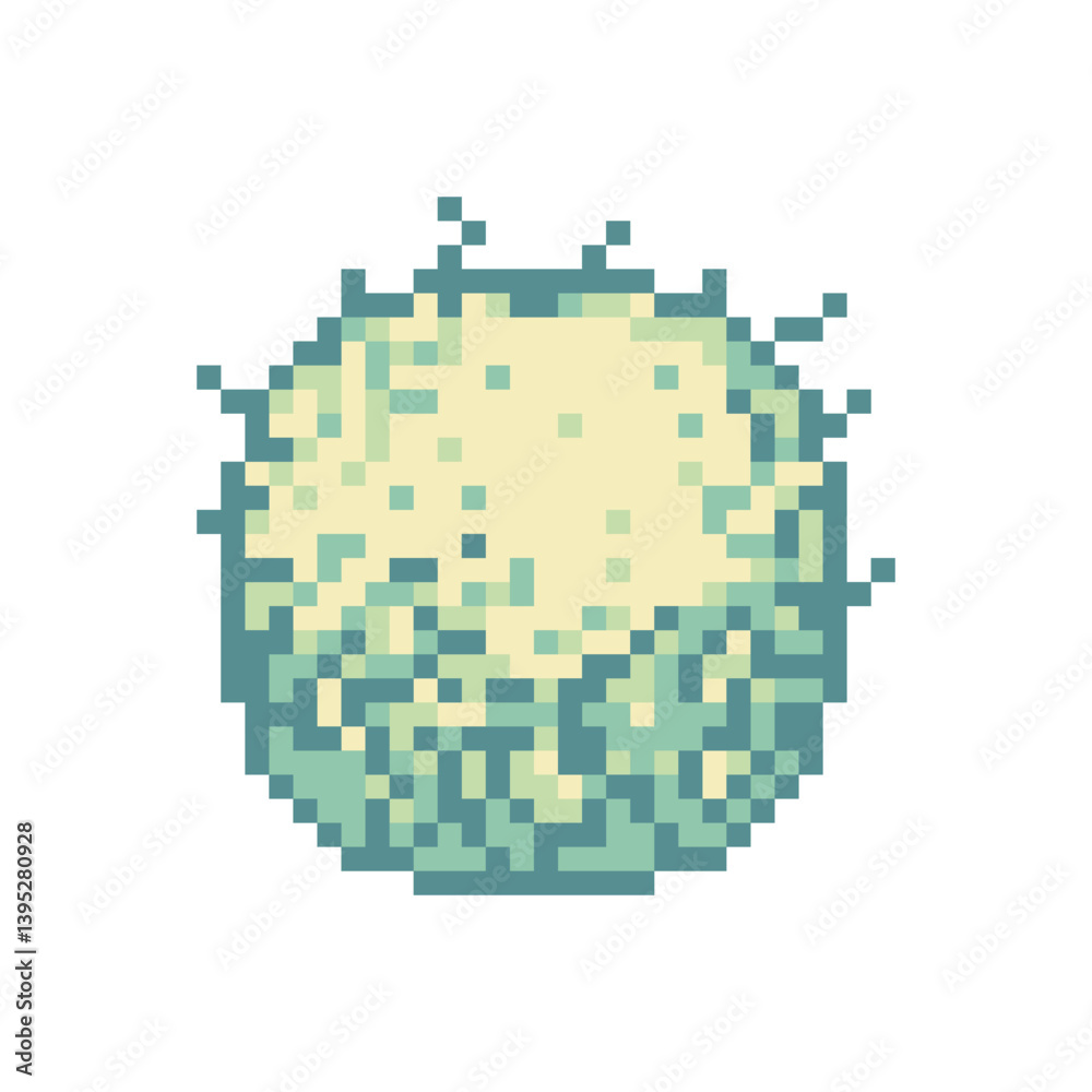 Fototapeta premium bush plant nature pixel art