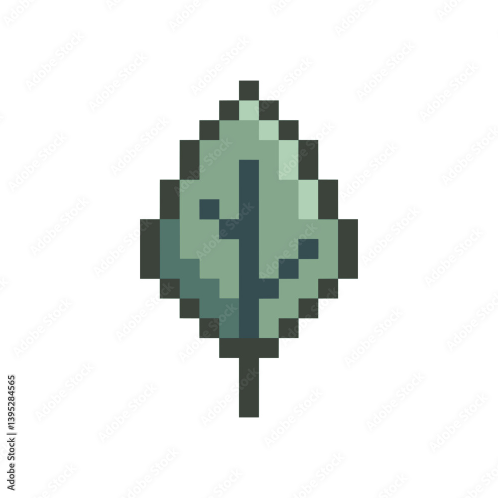 Fototapeta premium plant leaf pixel art for your needs