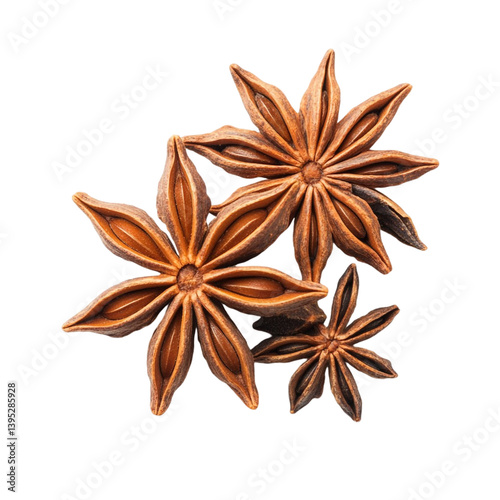 Aromatic Star Anise Spices Warm Brown Hues