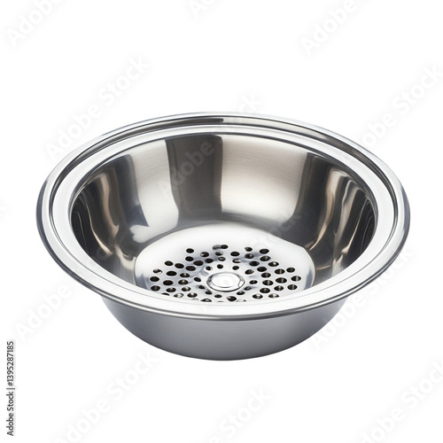 Stainless steel bowl with perforated insert perfect for straining food