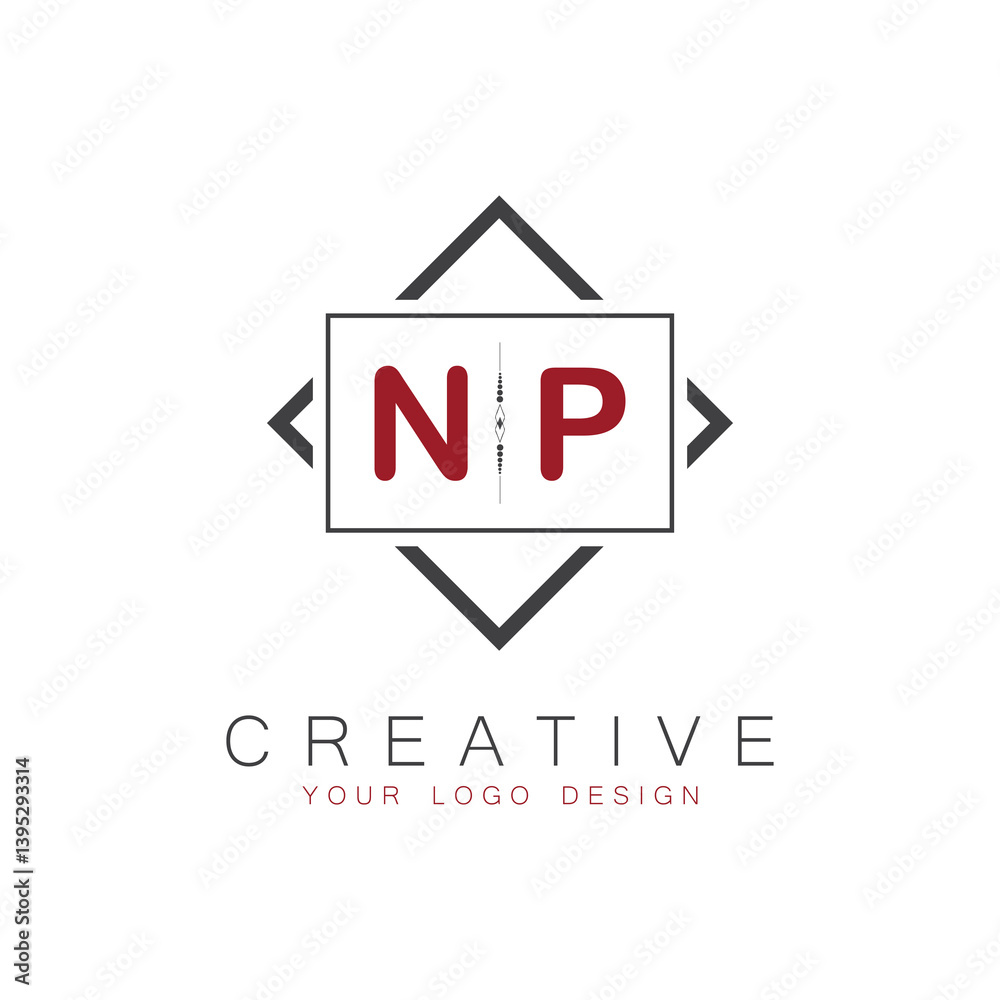 initial monogram logo for Creative with square style design. initial monogram logo for Creative with square style design.