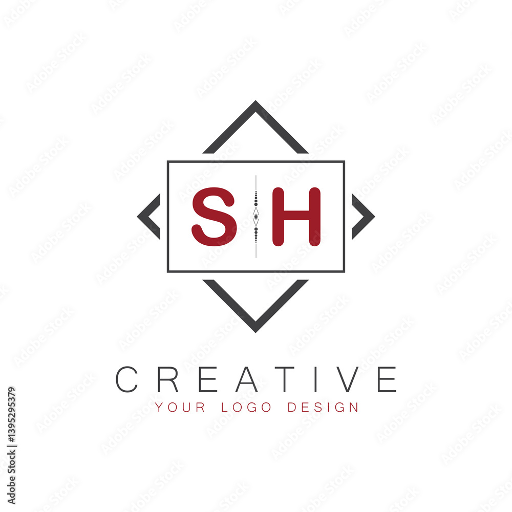 initial monogram logo for Creative with square style design. initial monogram logo for Creative with square style design.