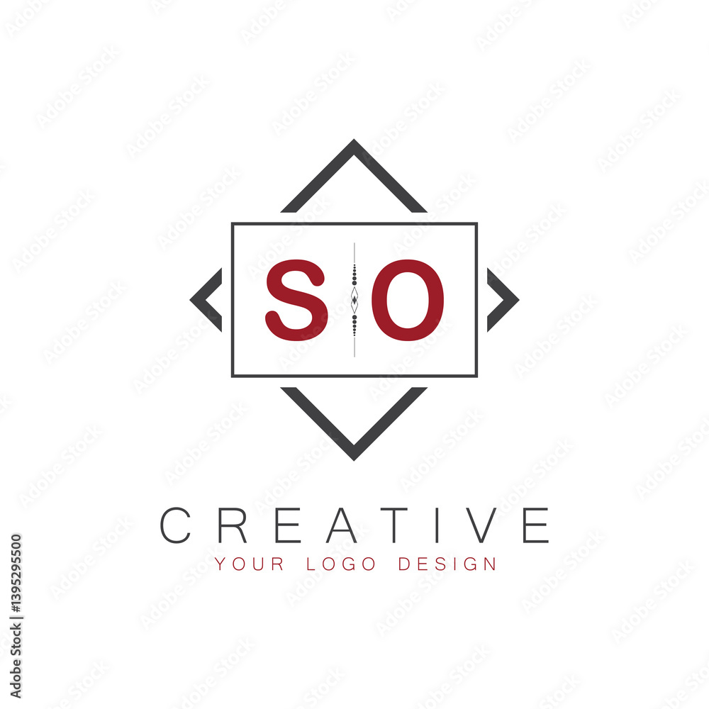initial monogram logo for Creative with square style design. initial monogram logo for Creative with square style design.