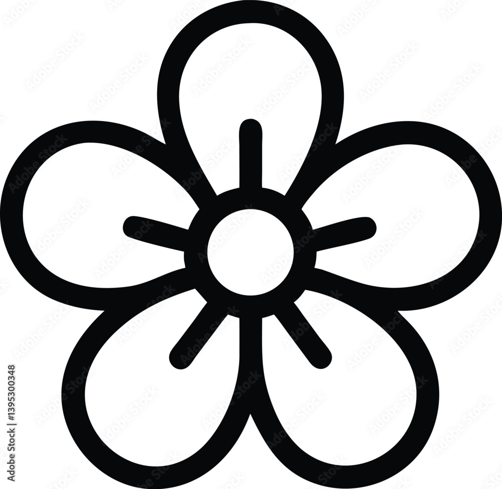 Obraz premium tuberose flower logo