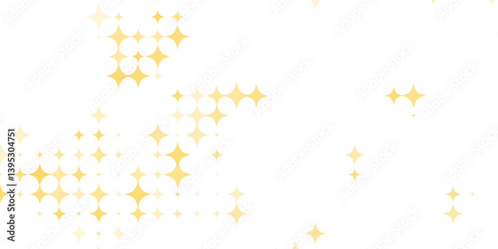 Gold falling down confetti background. Repeated golden dotted glitter pattern. Yellow, orange and golden dots wallpaper.