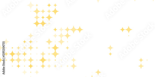 Gold falling down confetti background. Repeated golden dotted glitter pattern. Yellow, orange and golden dots wallpaper.