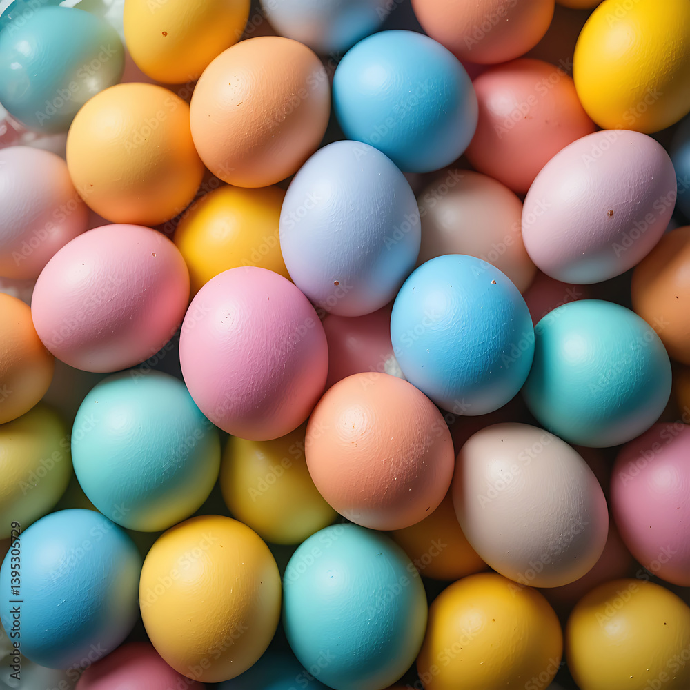 Soft Pastel Easter Eggs Background Gentle Spring Colors Soft Pastel Easter Eggs Background Gentle Spring Colors