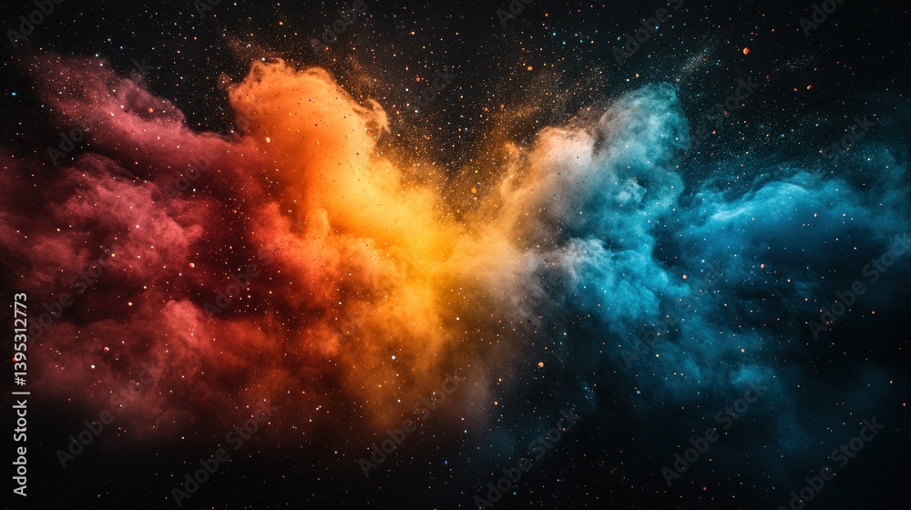 Obraz premium Colorful nebulae in space