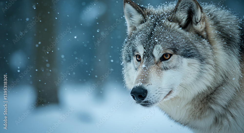 wolf in winter wolf in winter