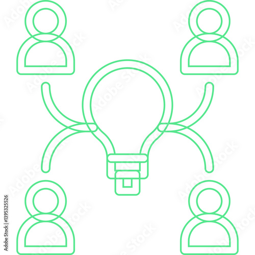 Executive Team single vector illustration icon