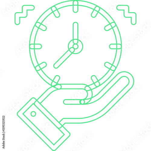 Time Management single vector illustration icon