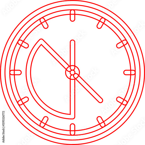 Working Time single vector illustration icon