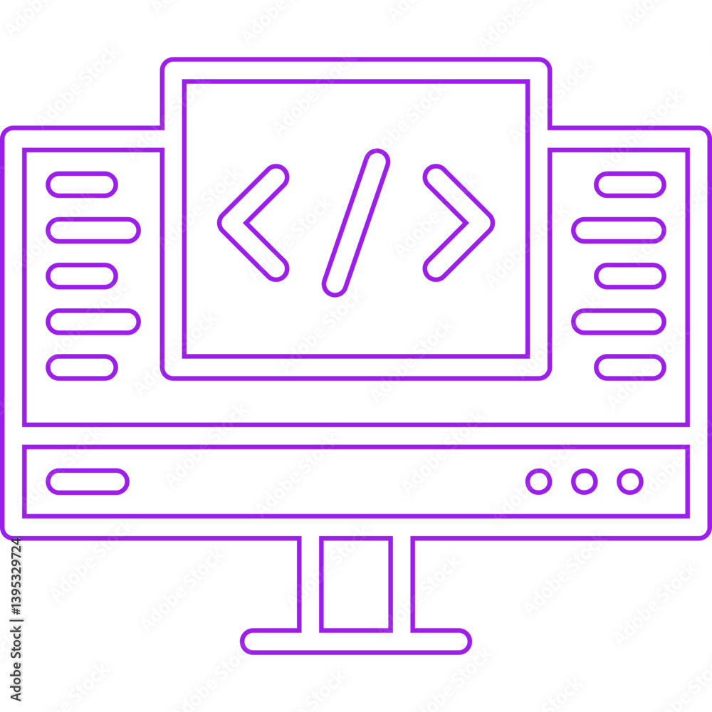 Development single vector illustration icon Development single vector illustration icon