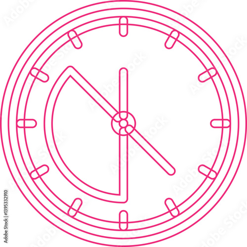 Working Time single vector illustration icon