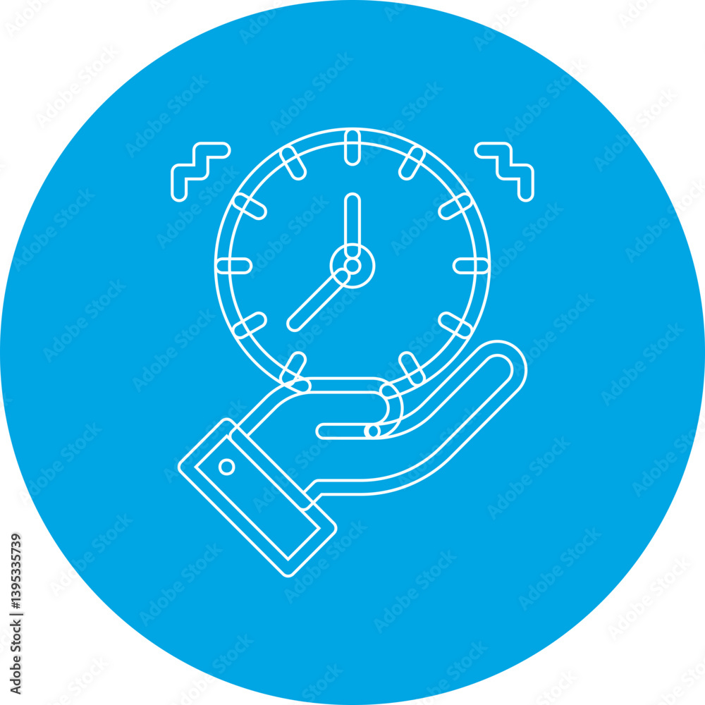 Time Management single vector illustration icon Time Management single vector illustration icon