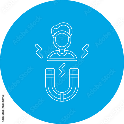 Candidate Attraction single vector illustration icon