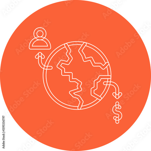Out Source single vector illustration icon