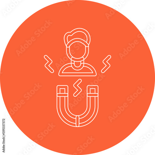 Candidate Attraction single vector illustration icon