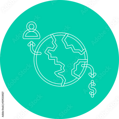Out Source single vector illustration icon
